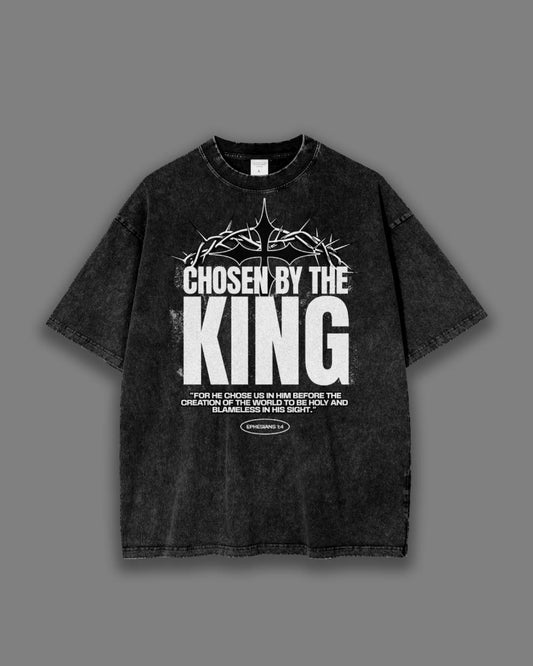 105 - CHOSEN BY THE KING TEE IN BLACK