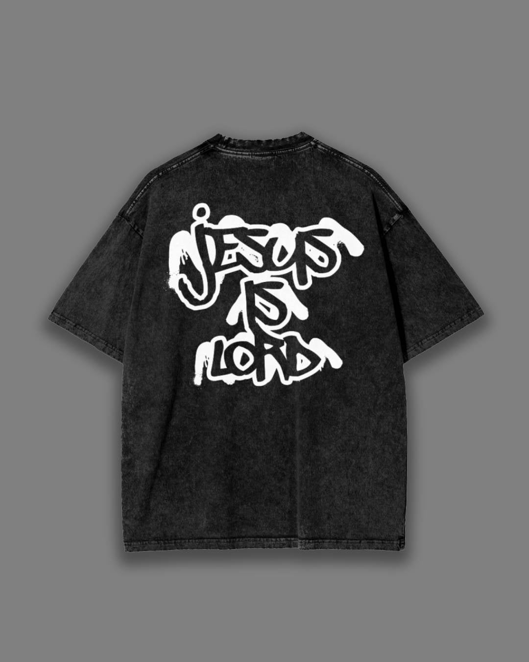 101 JESUS IS LORD TEE IN BLACK