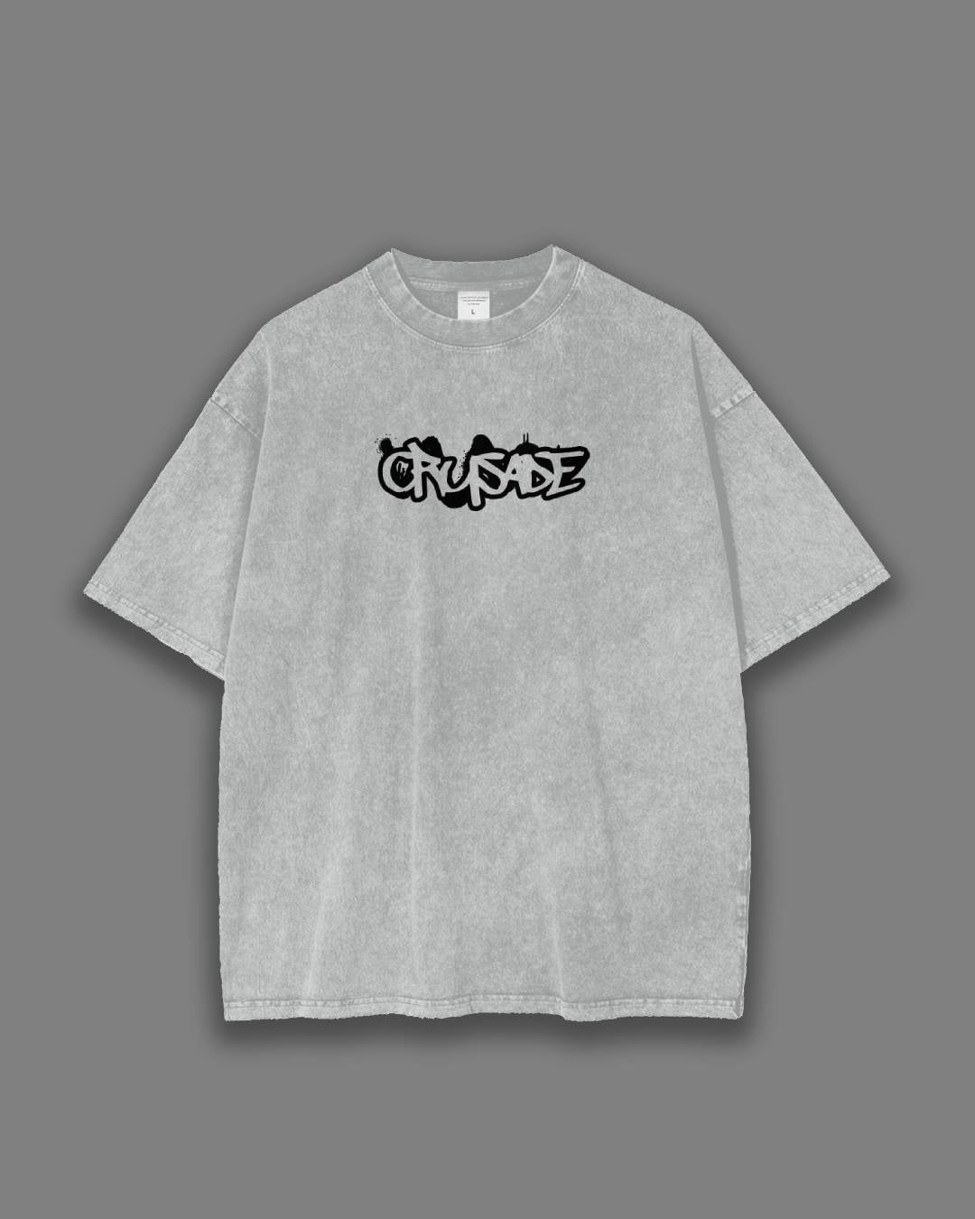 102 JESUS IS LORD TEE IN LIGHT GRAY